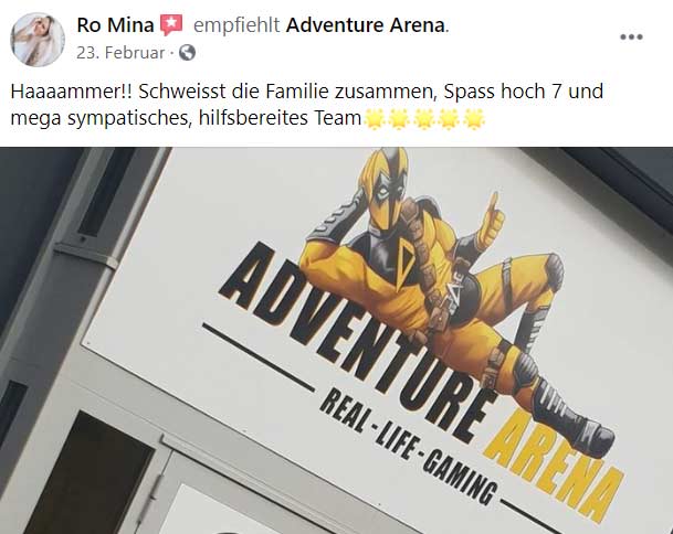 Bewertung Adenture Arena Schweiz